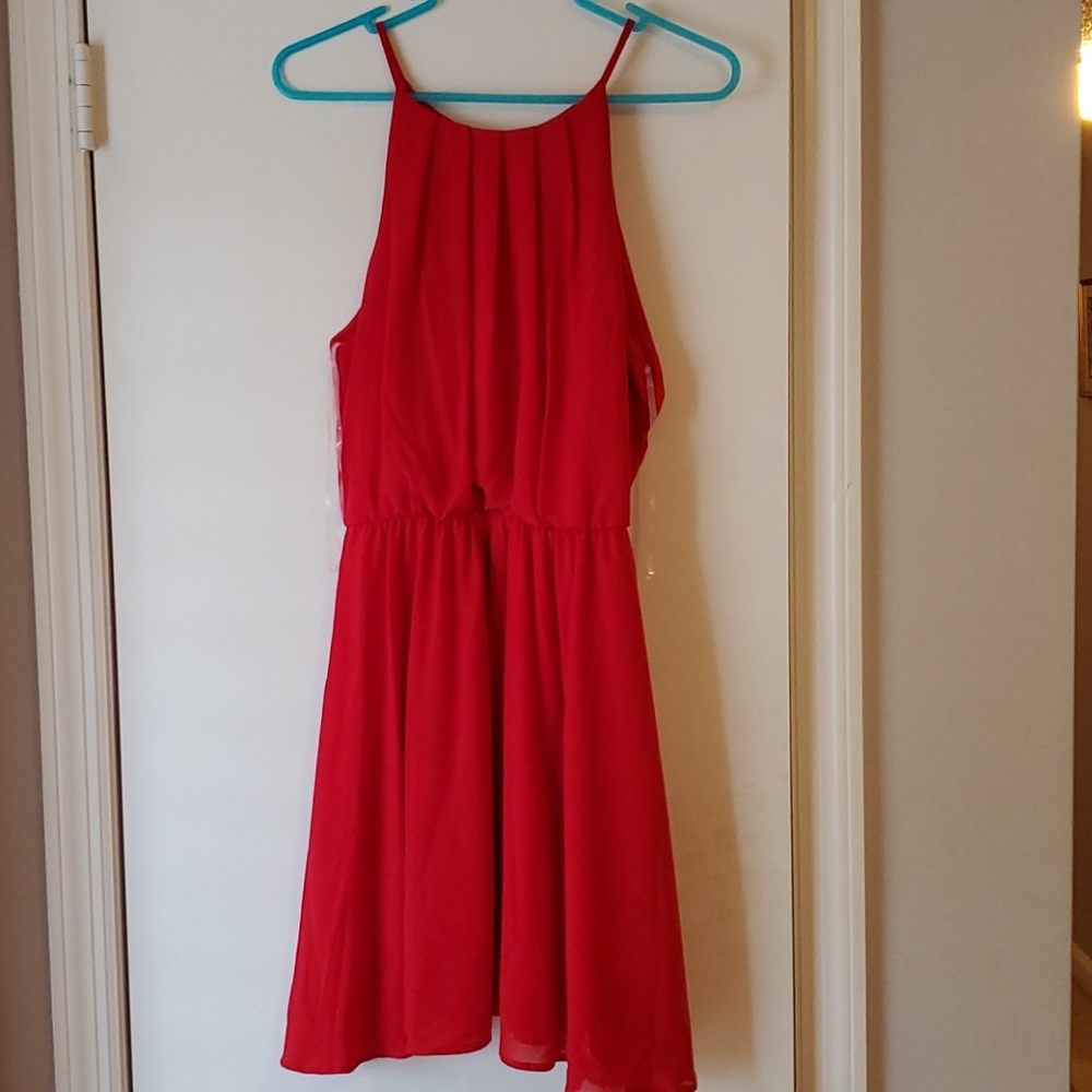Lush - Red Flowy Dress